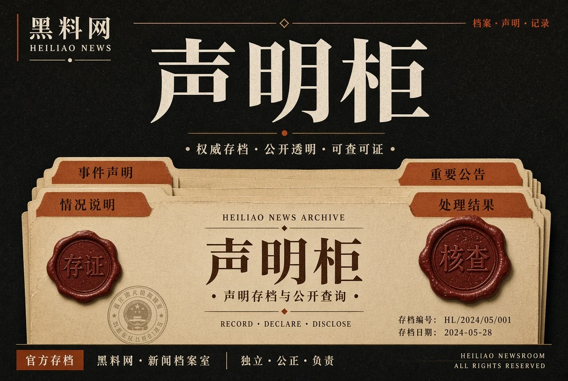 声明柜：回应归回应，事实归事实